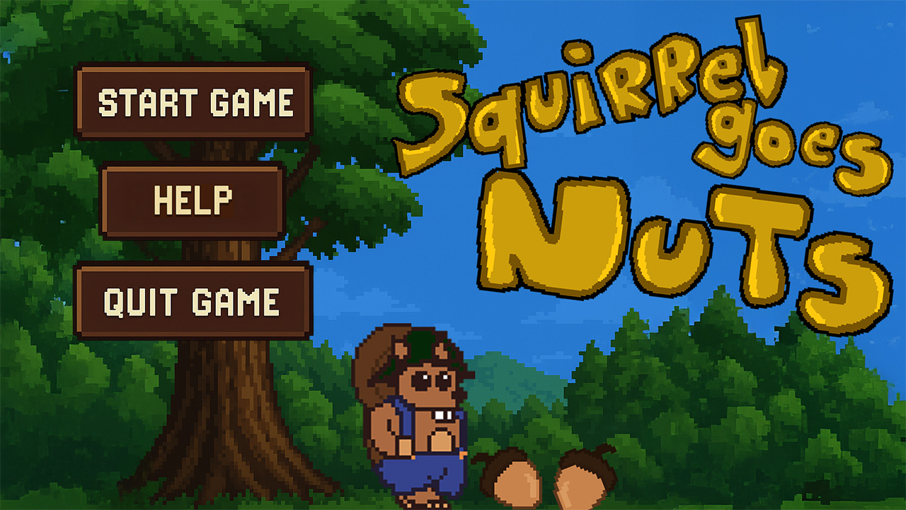 Squirrel Goes Nuts Main Screen
